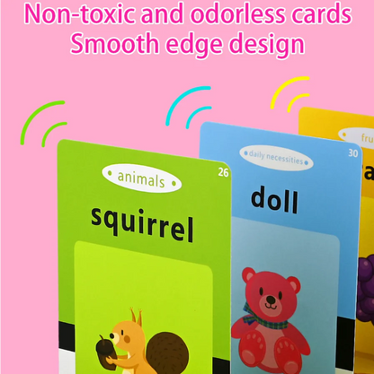 Interactive Flashcard Reader for Kids - 112 Cards